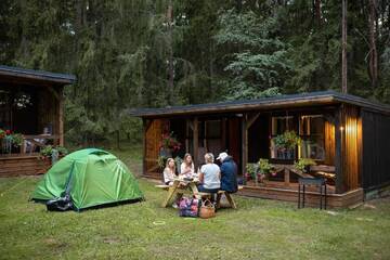 Фото Кемпинги Lodge "Ezīša Midziņa" г. Кегумс 4